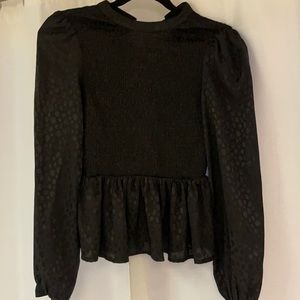 Top shop black blouse